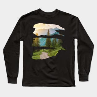 Beautiful landscape Ready for new adventure Wanderlust holidays vacation Long Sleeve T-Shirt